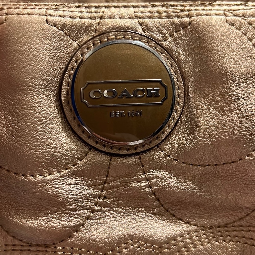 Coach Large Gold Diaper/Computer Bag